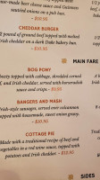 Morrison's Irish Pub menu