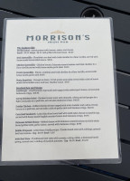 Morrison's Irish Pub menu