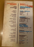 Cornerhouse Grille menu