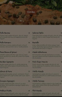 Zaza’s menu