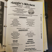 Maggie’s Kitchen menu