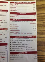 Whole Hog Cafe menu