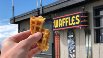 Corbet's Cabin Top Of The World Waffles inside