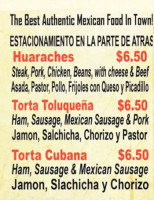 El Ranchito Taqueria menu