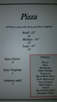 Rosa's Squeeze Inn menu