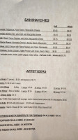 Monte's Pizza menu