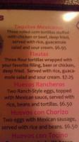 El Rodeo menu