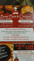 Boss' Pizza Chicken Sf West menu