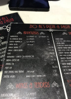 Zio Al's Pizza Pasta menu