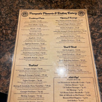 Pompeii's Pizza And Italian Eatery menu