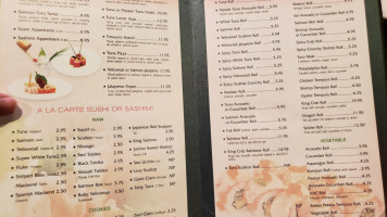 Izumi Sushi Hibachi menu