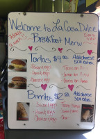 Casa Dulce Mexican Bakery menu