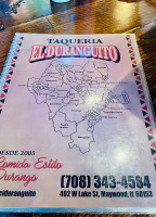 Taqueria El Duranguito menu