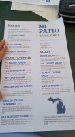 Mi Patio Grill menu