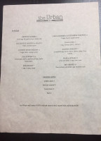 The Urban Craft Eatery menu