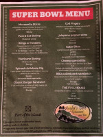 The Angler's Cove Restaurant And Bar menu