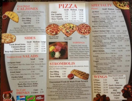 Bambino's Pizza menu