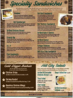 Hill City Café menu