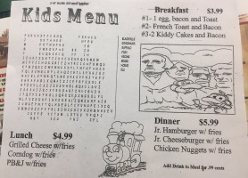 Hill City Café menu