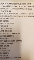 Phat Daddy's Cafe menu