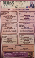 Mount Holly Grill menu