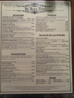 The Black Pearl Oyster Bar menu