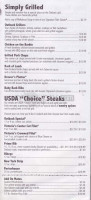 Outback Steakhouse menu