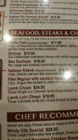 Reza's Oak Brook menu