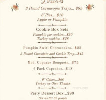 Platinum House Of Sweets menu