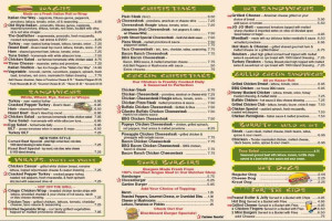 Avalon 29th Street Deli Grill menu