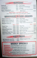 Panzarotti Pizza King menu