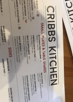 Cribb's Kitchen On Main menu