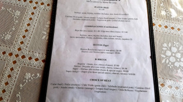 La Palapa menu