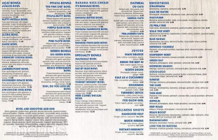 Goodness Bowls menu