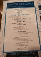 Sushi Blue menu