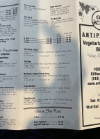 Antipasto's menu