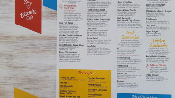 Biscuits Cafe Inc menu