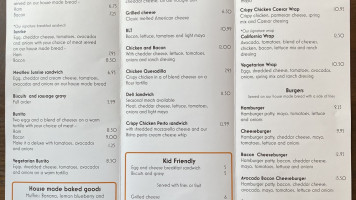 Banks Lake Brew Bistro menu