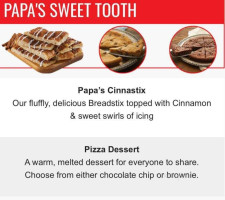 Papa's Pizza To Go menu