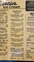 Lindy's Chili Gertie's Ice Cream menu