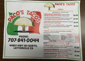 Paco's Tacos inside