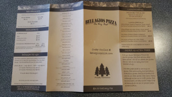 Bellagios Pizza menu