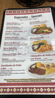 Taqueria El Potrero menu