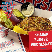 Marley's Shrimp Burger Shack food