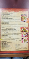 Ricos Tacos menu