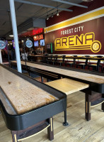 Forest City Shuffleboard Arena And outside