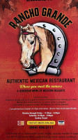 Rancho Grande Mexican menu