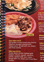 Rancho Grande Mexican menu