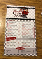 Pappy's Greasy Spoon menu