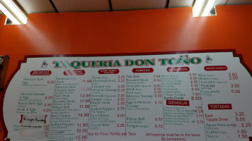 Don Toño Taqueria inside